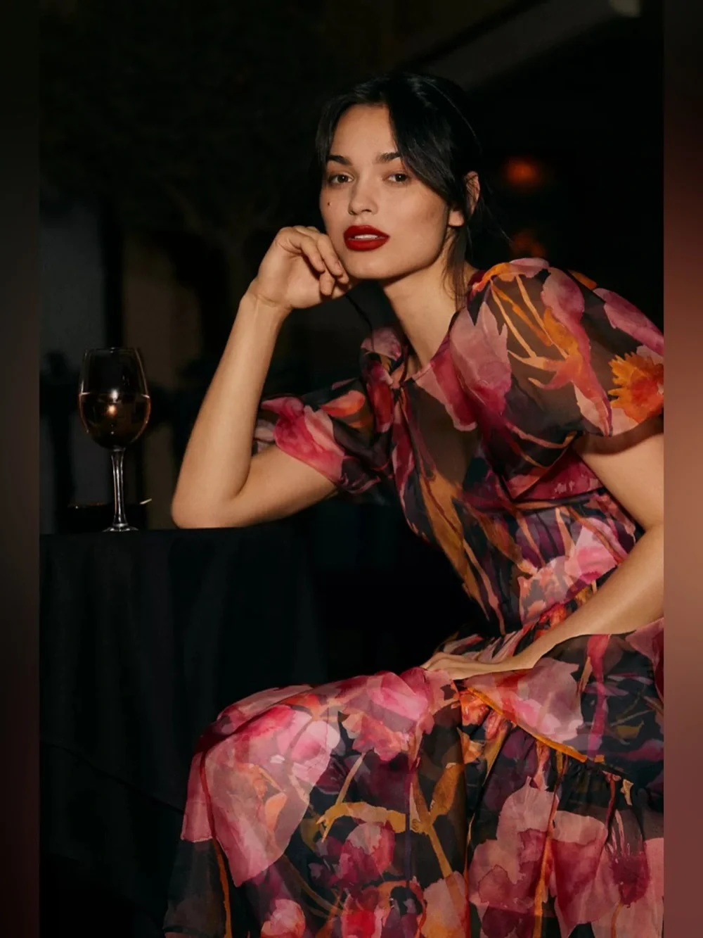By Anthropologie Puff-Sleeve Organza Midi Dress - Picture 5 of 9